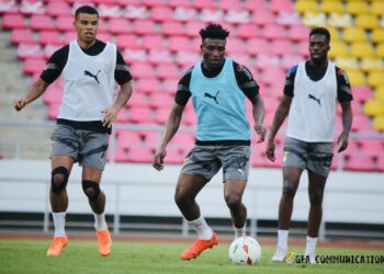 IN PICTURES: Black Stars holds final training session ahead of Angola clash on Monday