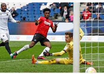 Ghanaian defender Derrick Kohn scores, provides assist against Sandhausen