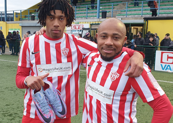 Former Ghana international Asamoah and son score in the same game