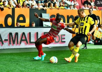 ‘Hard Game’ – Ghanaian forward Kelvin Yeboah on Augsburg defeat to Dortmund