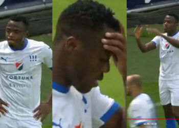 VIDEO: Black Stars defender Patrick Kpozo scores own goal in FC Banik Ostrava defeat to Slovan Liberec