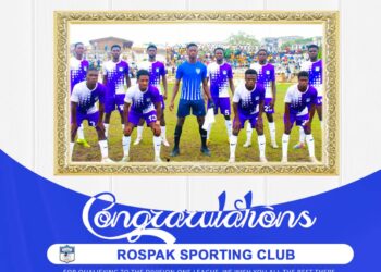 Medeama U20 side Rospak FC secure promotion to National Division One League