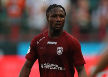 Joel Fameyeh scores on Rubin Kazan Russian top-flight return
