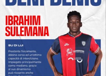 Cagliari confirm signing of Ghanaian midfielder Ibrahim Sulemana