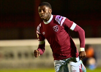 English-born Ghanaian teen sensation Gideon Kodua scores in West Ham United’s pre-season win over Boreham Wood
