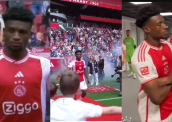Video: Mohammed Kudus ‘really unhappy’ during Ajax’s squad presentation as Ghana star looks for summer exit