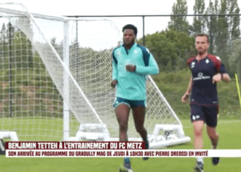 VIDEO: Ghana forward Benjamin Tetteh spotted training with French side FC Metz ahead of Hull City departure