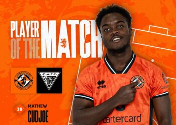 Ghana midfielder Matthew Anim Cudjoe named Man-Of-The-Match in Dundee United’s stalemate in Scotland