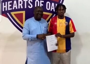 VIDEO: Watch how Hearts of Oak unveiled new signing Michael Ampadu