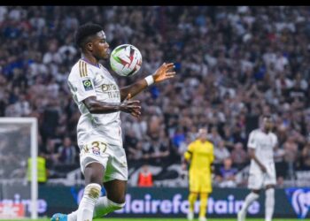 Ghanaian winger Ernest Nuamah disappointed after his Lyon debut defeat to PSG