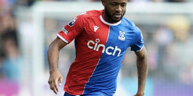 LONDON, ENGLAND - SEPTEMBER 23:  Jordan Ayew of Crystal Palace during the Premier League match between Crystal Palace and Fulham FC at Selhurst Park on September 23, 2023 in London, England. (Photo by Visionhaus/Getty Images)