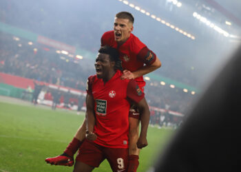 German-born Ghanaian forward Rgnar Achie scores in Kaiserslautern DFB Cup win against Nürnberg