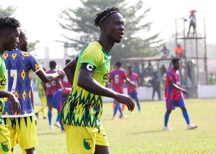GPL Match Report :Bibiani Gold Stars striker, Prince Owusu destroys Legon Cities with 4 goals