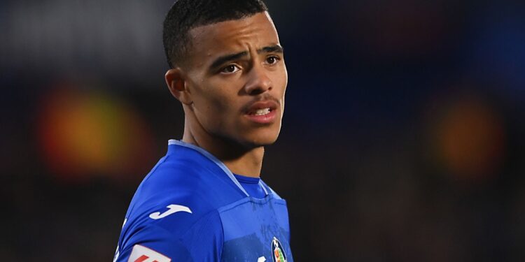 GETAFE, SPAIN - NOVEMBER 25: Mason Greenwood of Getafe CF looks on during the LaLiga EA Sports match between Getafe CF and UD Almeria at Coliseum Alfonso Perez on November 25, 2023 in Getafe, Spain. (Photo by Denis Doyle/Getty Images)