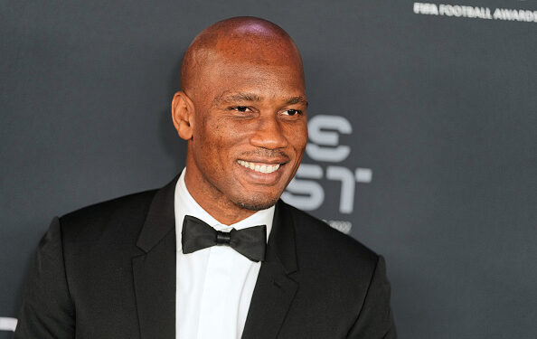 PARIS, FRANCE - FEBRUARY 27:  Didier Drogba poses for a photo on the Green Carpet ahead of The Best FIFA Football Awards 2022 on February 27, 2023 in Paris, France. (Photo by Sylvain Lefevre/Getty Images)