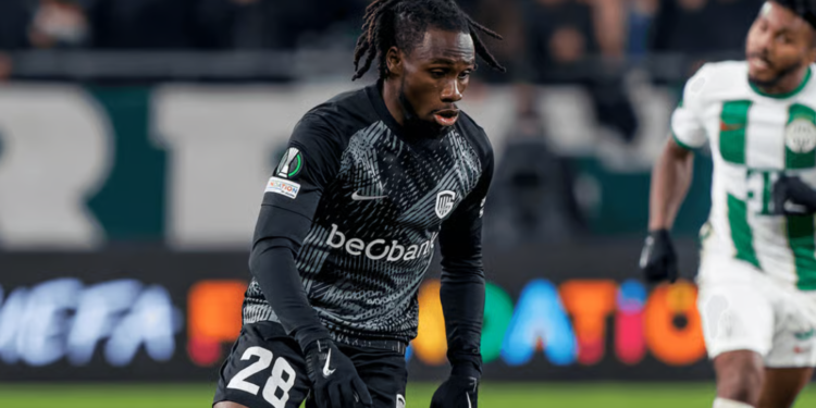 Ghana winger Joseph Paintsil being chased by LA Galaxy