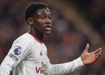 Ghanaian midfielder Kobbie Mainoo scores in Manchester United  4-2 win over Newport County in FA Cup