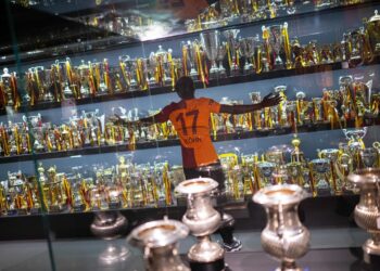 Ghana defender Derrick Köhn gets a feel of how big Galatasaray is after visiting club’s museum