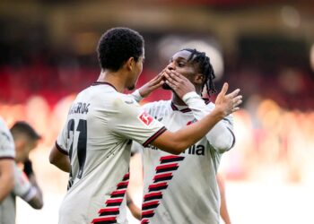 Ghanaian defender Jeremie Frimpong scores as Leverkusen pip Heidenheim