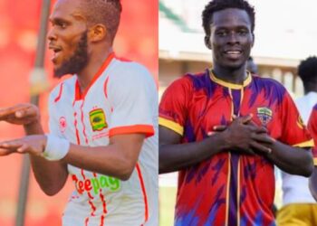 Hearts of Oak SC and Asante Kotoko SC: Rival strikers Steven Mukwala, Hamza Issah battle for Ghana Premier League Goal King Gong