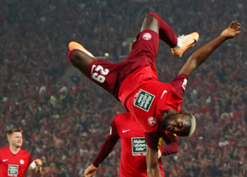 Ghanaian striker Richmond Tachie on target in Kaiserslautern’s draw with FC Nürnberg