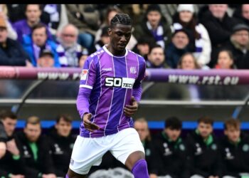 Ghanaian defender Maxwell Gyamfi is the fastest player in Bundesliga