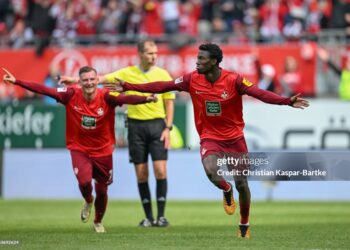 Ghana’s Aaron Opoku ends Bundesliga 2 campaign with three goals and one assist for FC Kaiserslautern