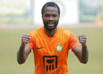 Yaw Annor scores for National Bank against Ismaily in Egypt