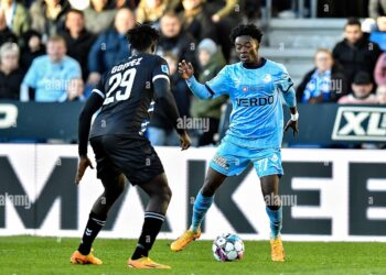 Ghanaian forward Mohammed Fuseini scores winner for Randers against Viborg