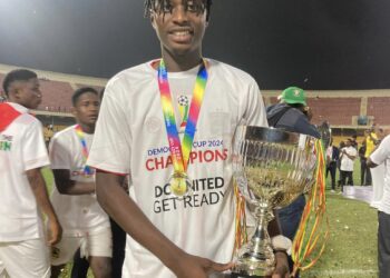 Asante Kotoko newbie Emmanuel Antwi reacts to Democracy Cup glory