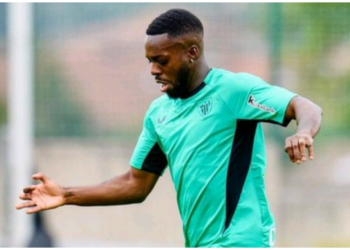 Ghanaian forward Inaki Williams returns from injury, starts training with Athletic Bilbao