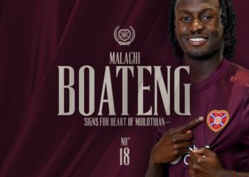 Ghanaian midfielder Malachi Boateng joins Scottish side Heart of Midlothian