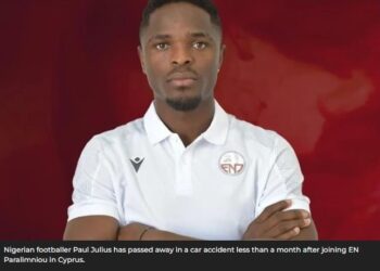 Nigerian striker Paul Julius dies three weeks after joining Cypriot club