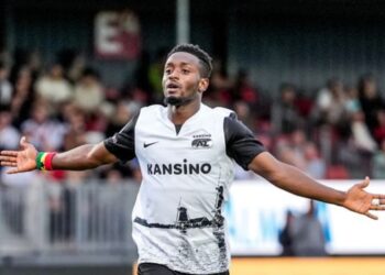 Ghanaian forward Ibrahim Sadiq scores in AZ Alkmaar’s season opener win over Almere