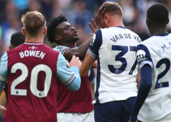 Mohammed Kudus: West Ham star will miss Manchester United clash after being sent off in Tottenham game