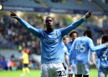 Ghana forward Brandon Thomas-Asante grabs assist in Coventry’s draw