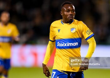 David Abagna scores to secure APOEL Nicosia’s 2-1 victory over Fiorentina in UEFA Conference League