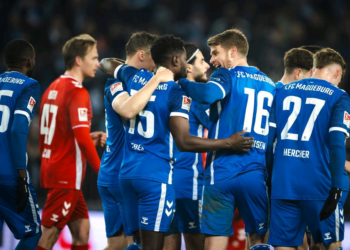 Daniel Heber scores as FC Magdeburg defeat FC Köln 3-0 in Bundesliga 2