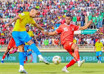 Aubamenyang scores twice to send Gabon to top of Group F