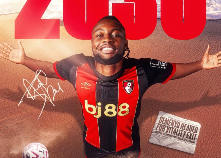 Antoine Semenyo: Bournemouth forward signs new five-year contract following interest from Man Utd, Tottenham & Liverpool