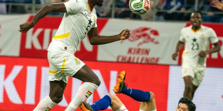 CF Montreal forward Prince Osei Owusu playing first international game for Ghana against Japan in an international friendly