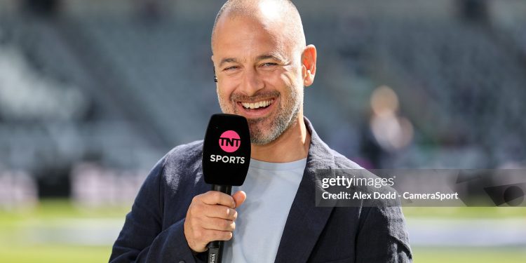 NEWCASTLE UPON TYNE, ENGLAND - MAY 11:  Former England and Chelsea midfielder Joe Cole prepares for some filming prior to the Premier League match between Newcastle United and Chelsea at St James' Park on May 11, 2025 in Newcastle upon Tyne, England. (Photo by Alex Dodd - CameraSport via Getty Images)