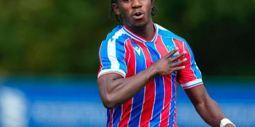 English-born Ghanaian promising midfielder Stuart Oduro scores in Crystal Palace’s 4:0 drubbing of Chelsea