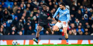 Dutch-born Ghanaian forward Ernest Poku excels in Leverkusen’s Champions League win over Manchester City