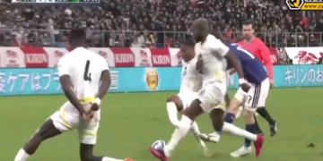 Ghana midfielder Francis Abu suffer horrible injury